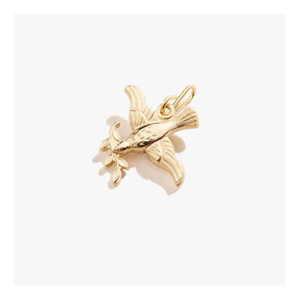 Alex and Ani Virtuous Dove Gold Necklace Charm